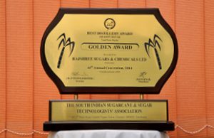 Gingee Unit 2013-14 – SISSTA Platinum award for Distillery